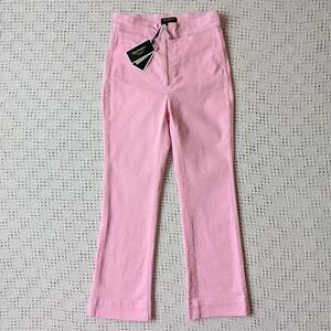 Juicy Couture Sz 25 Bikini Pink Denim Crop Flare Jean Stretch With Tags  J Pull